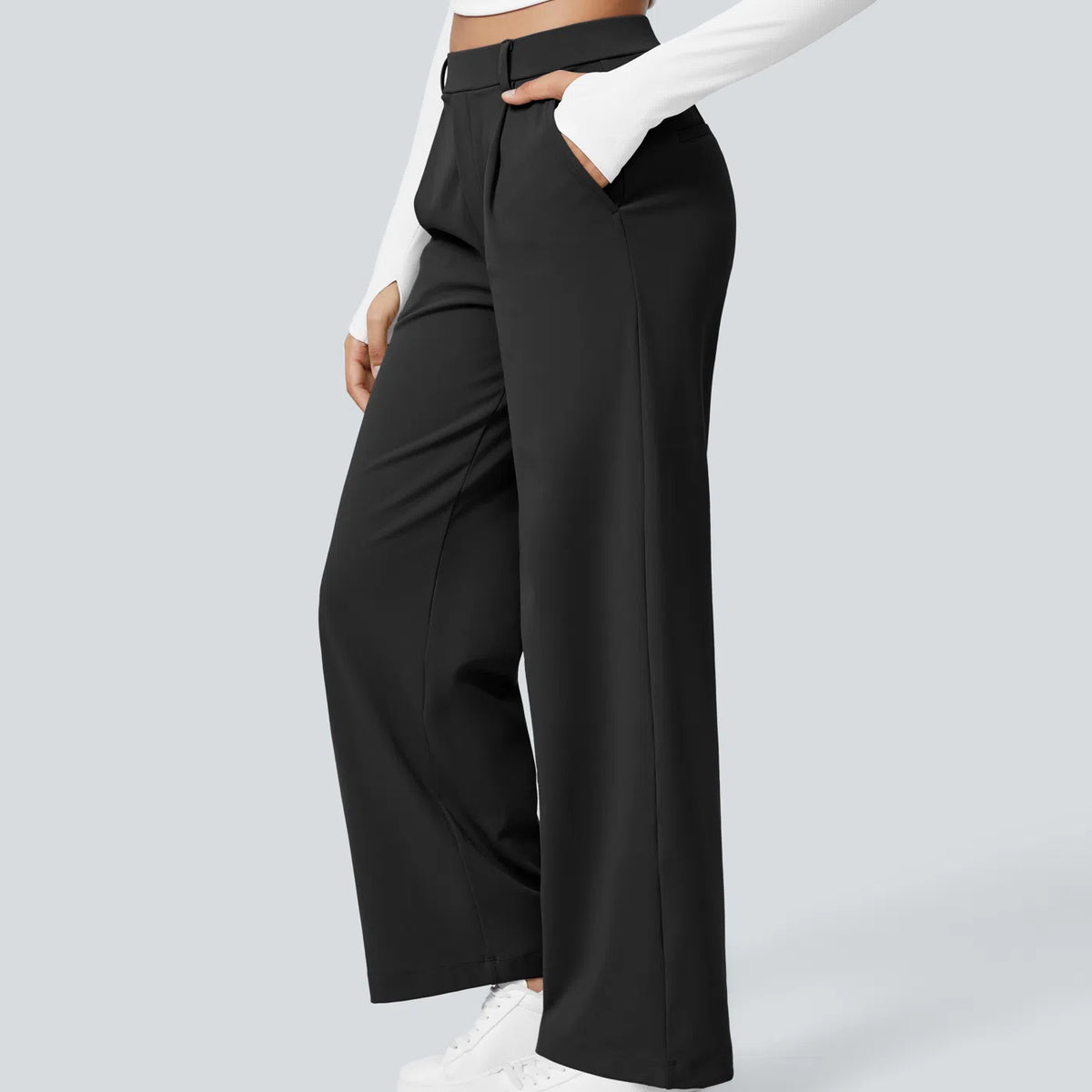 Tailored Ease Wide-Leg Trousers