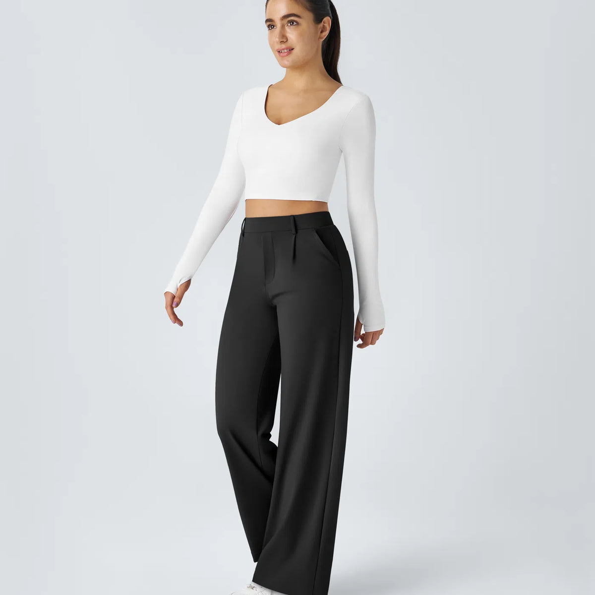 Tailored Ease Wide-Leg Trousers