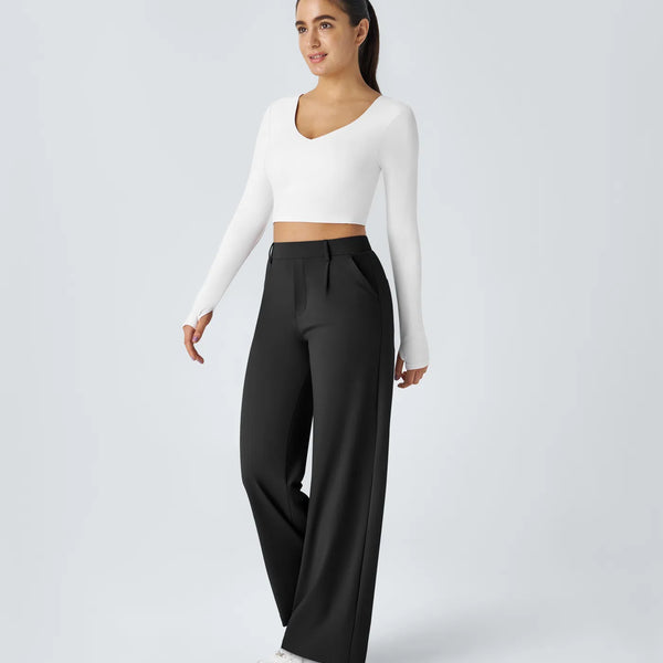 Tailored Ease Wide-Leg Trousers