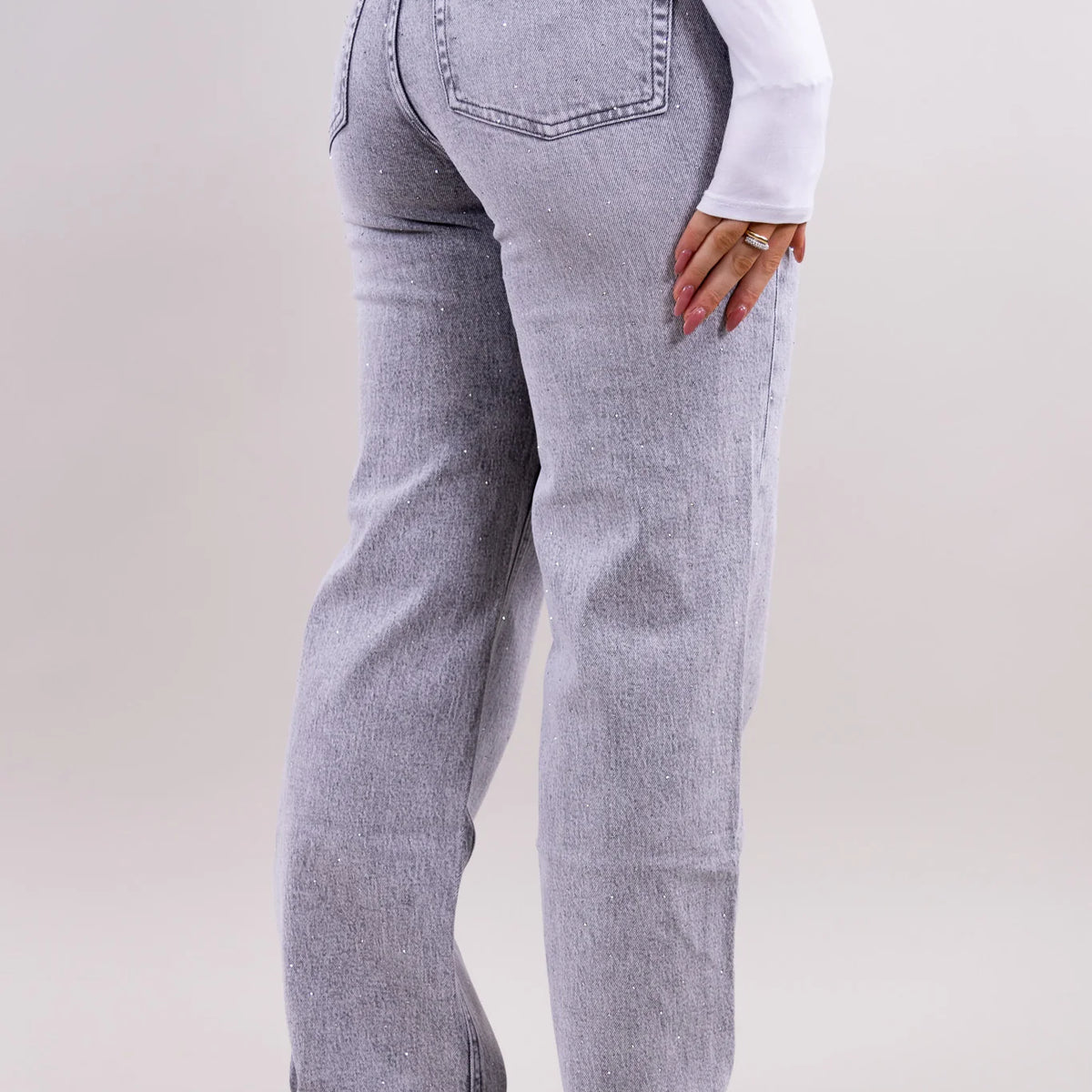 Fleur sparkling wide leg jeans