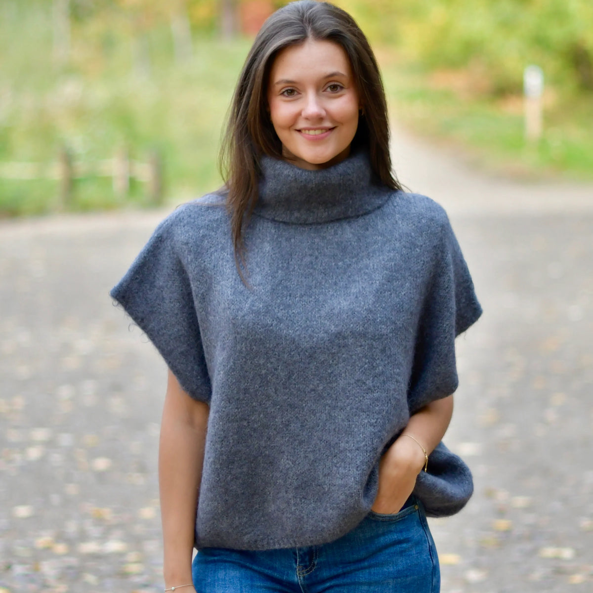 The Essential Turtleneck Poncho